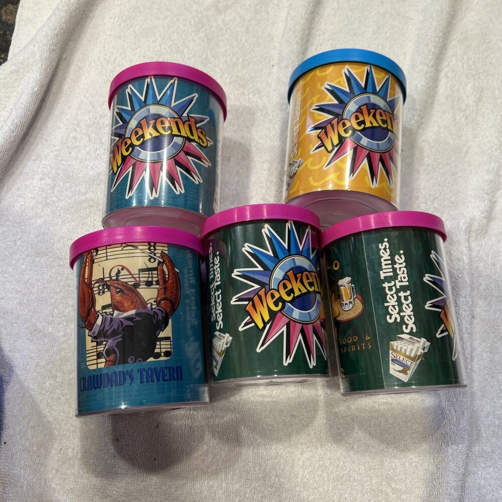 3 Vtg. 1994 R J Reynolds Winston Select Lights Weekends Can Koozies Beer Soda